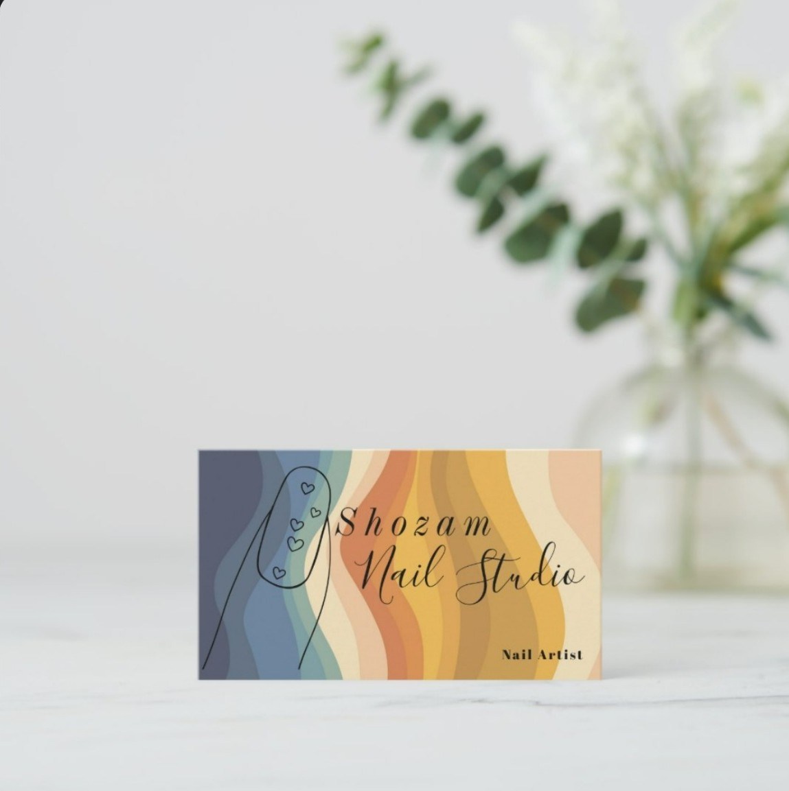 Shozam Nail Studio business card